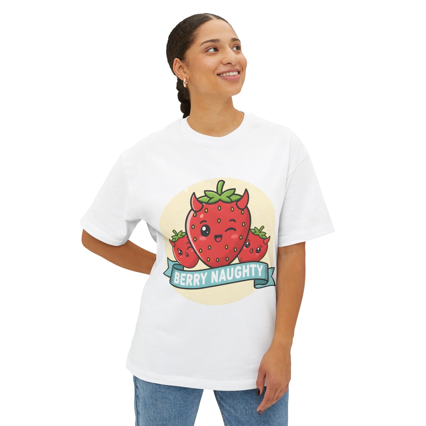 Berry Naughty Unisex Oversized Tee