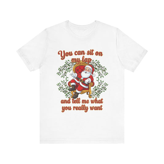 Sit On My Lap Christmas Tee