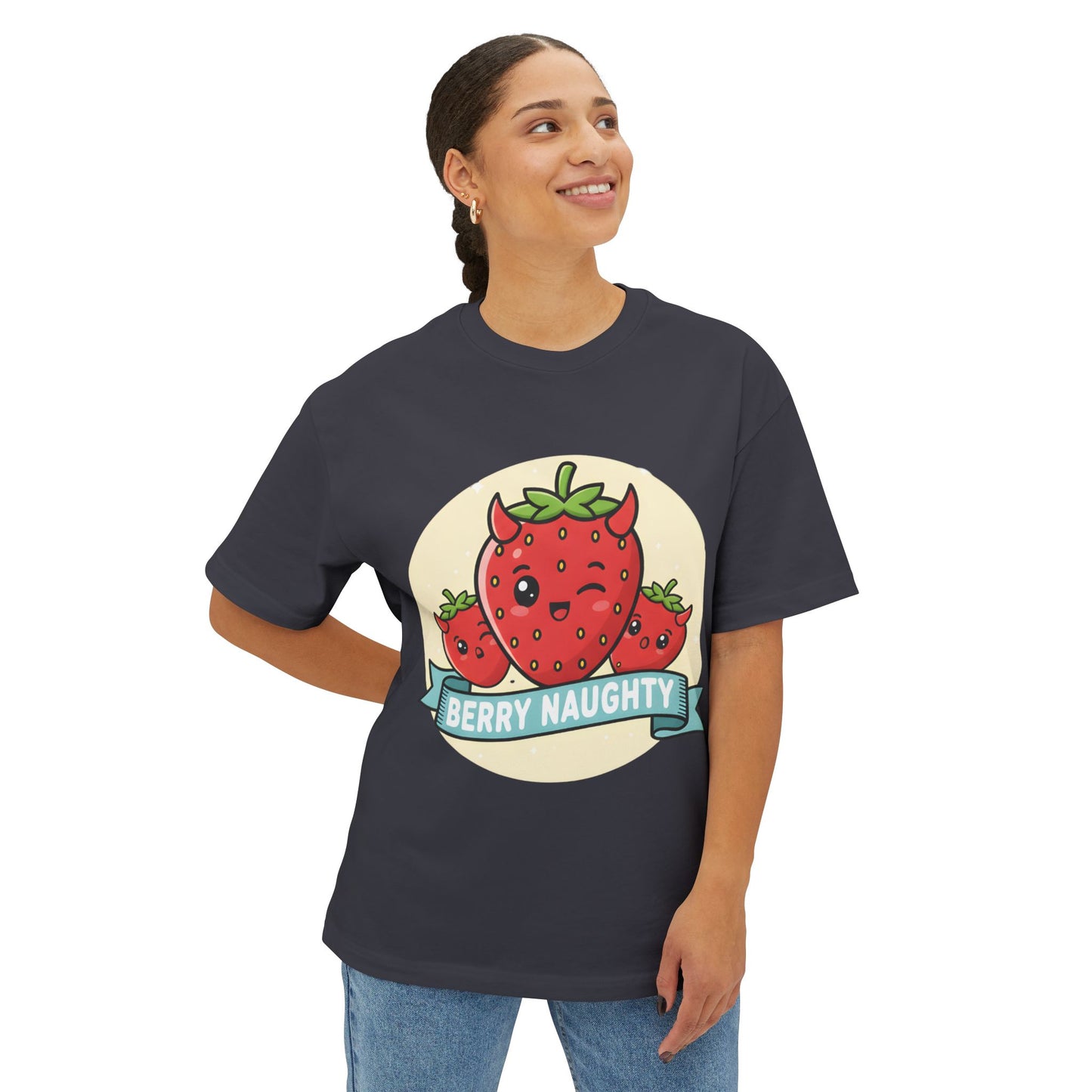 Berry Naughty Unisex Oversized Tee