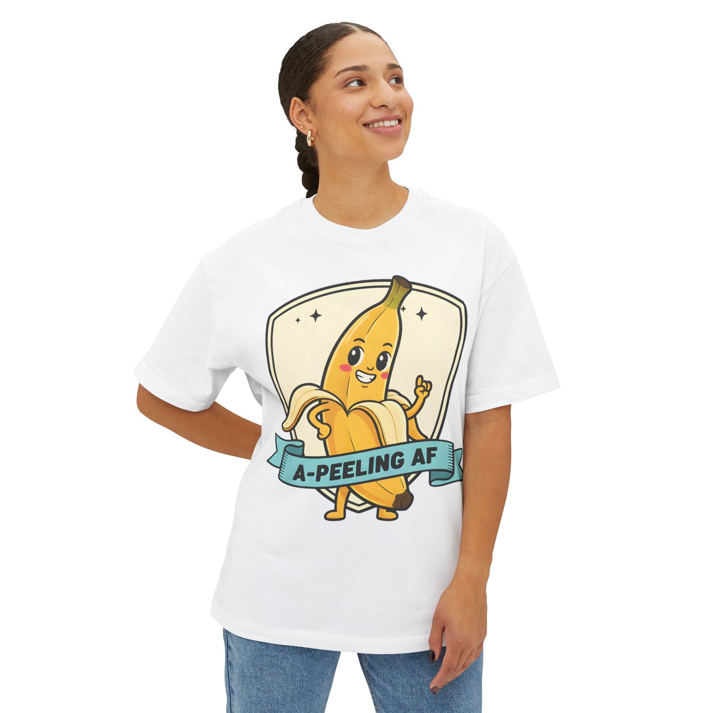 A-Peeling AF Unisex Oversized Boxy Tee