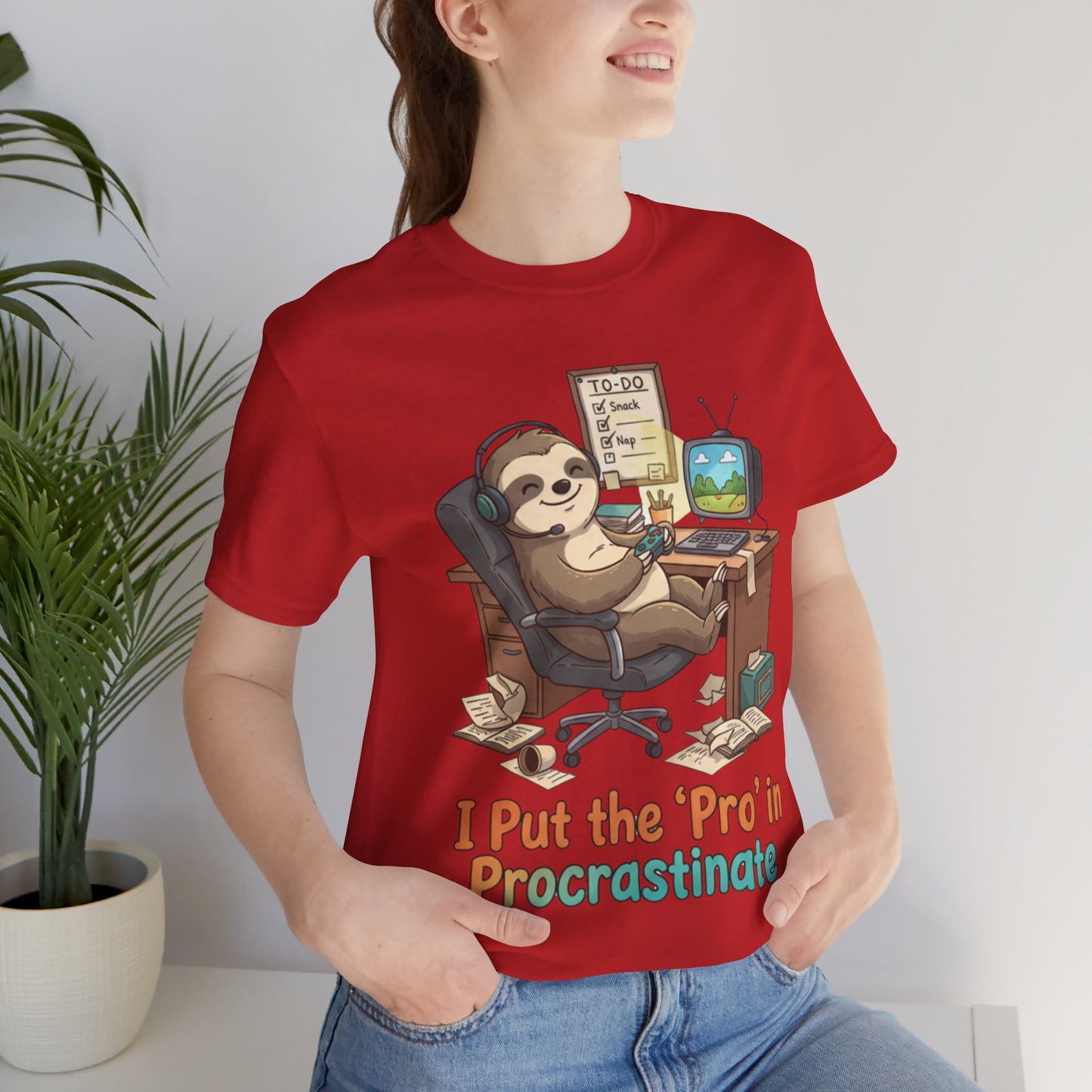 Procrastination Sloth Tee