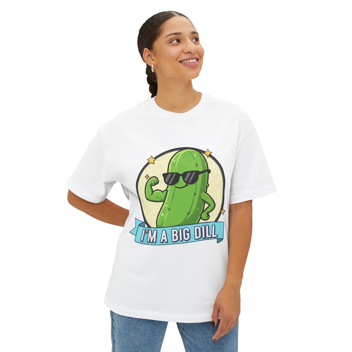 I'm A Big Dill Graphic Tee - Unisex Oversized Boxy T-Shirt