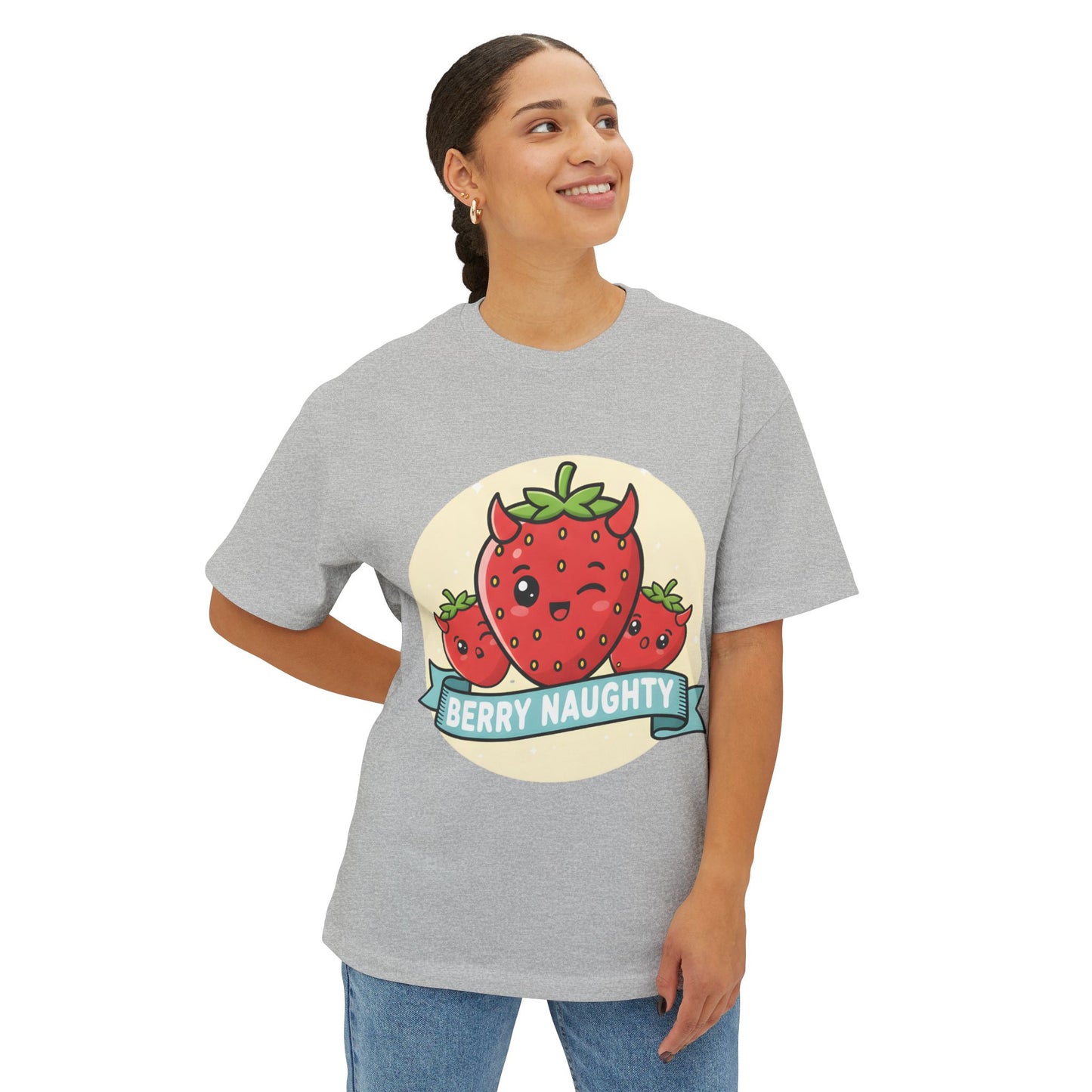 Berry Naughty Unisex Oversized Tee
