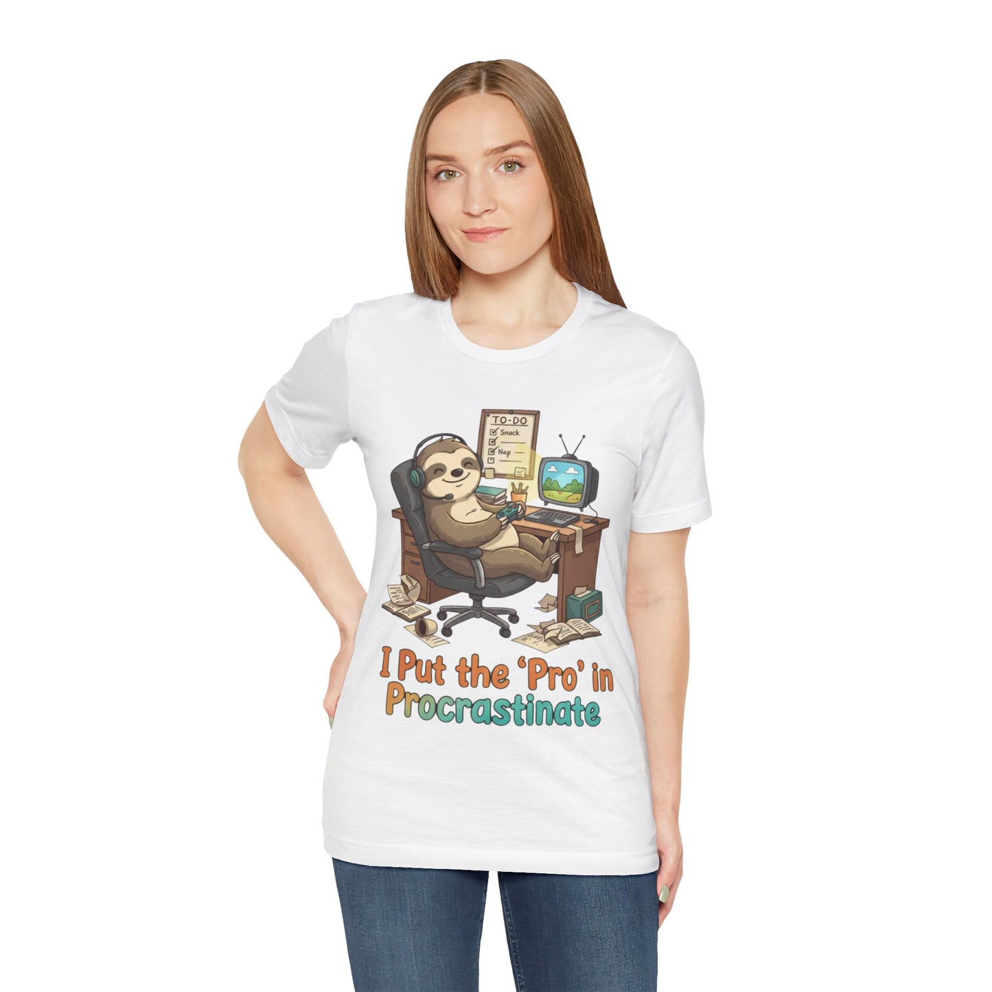 Procrastination Sloth Tee