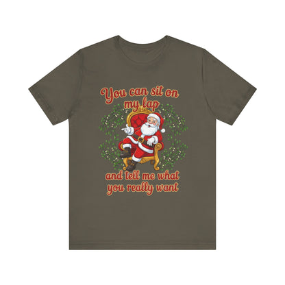 Sit On My Lap Christmas Tee