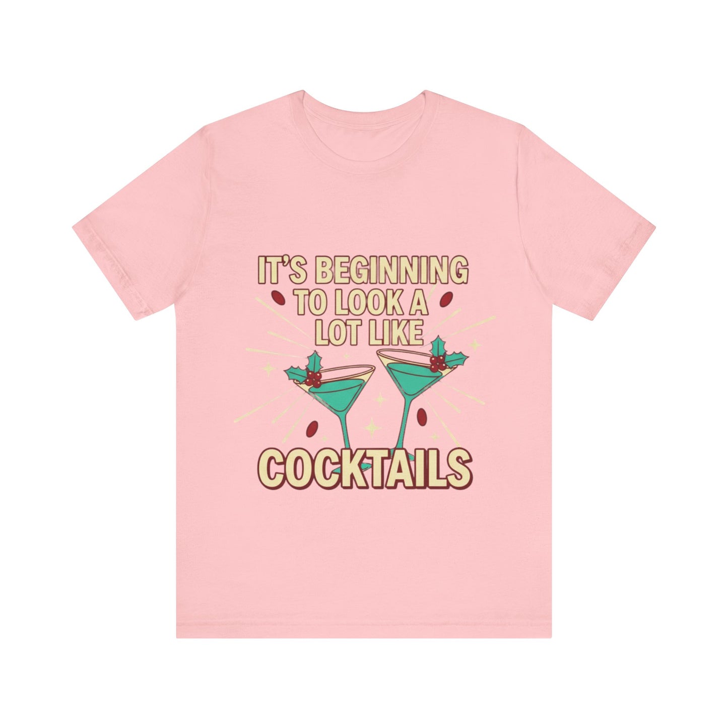 Cocktails Holiday Tee - Unisex Jersey Short Sleeve Shirt