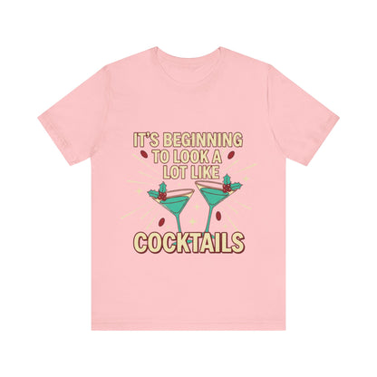 Cocktails Holiday Tee - Unisex Jersey Short Sleeve Shirt