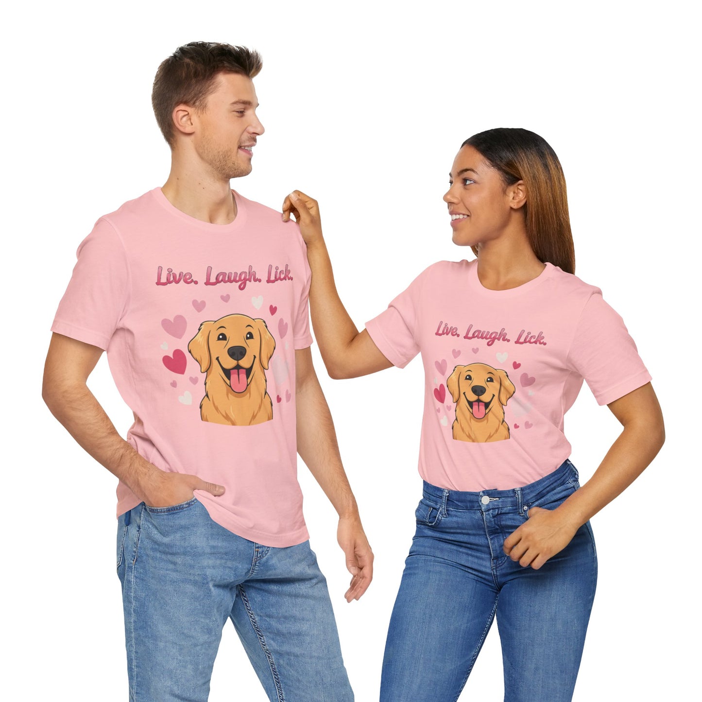 Golden Retriever Live, Laugh, Lick Tee