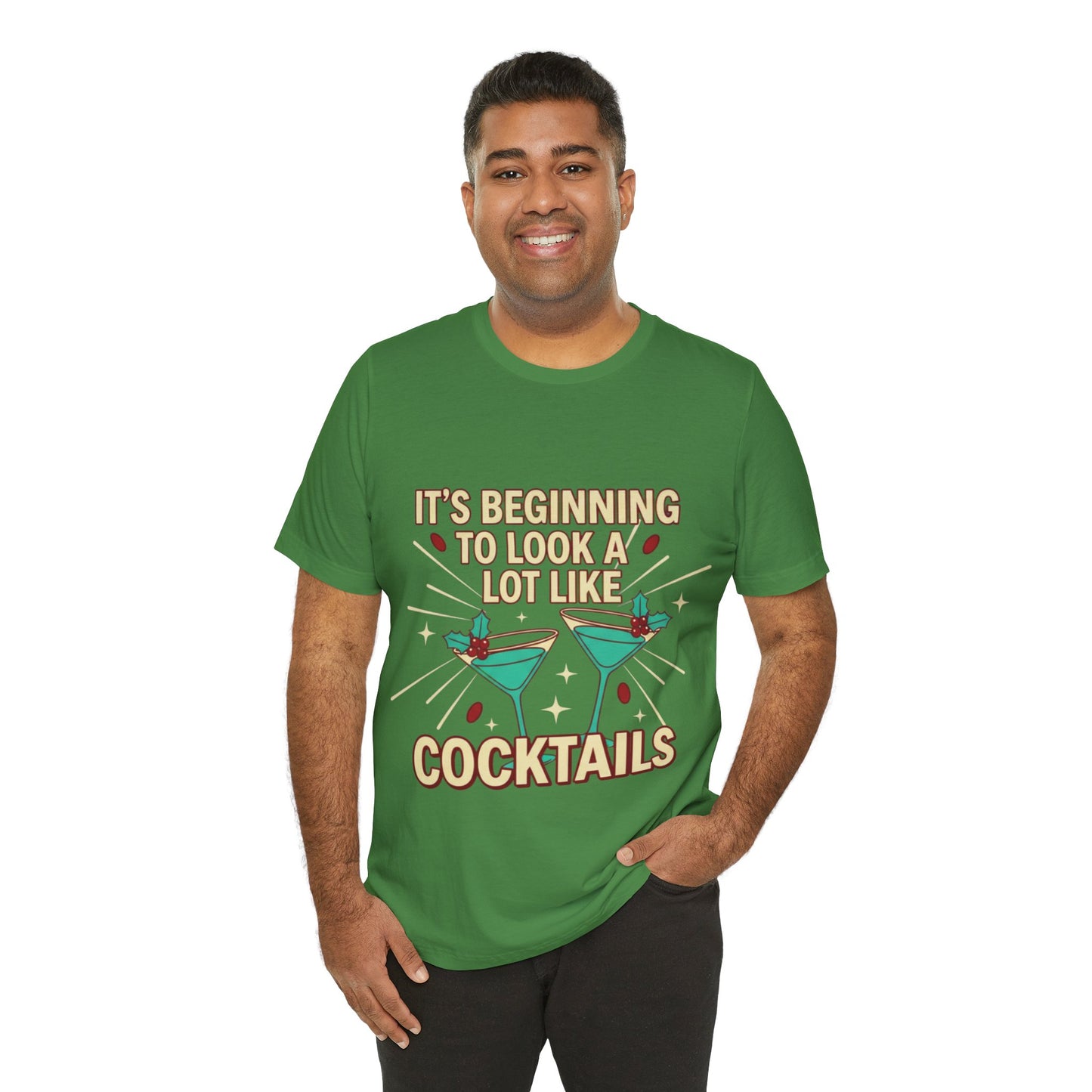 Cocktails Holiday Tee - Unisex Jersey Short Sleeve Shirt
