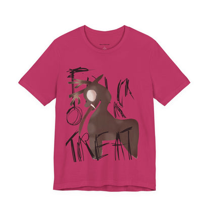 Horroristic Deer Silhouette Tee — Abstract 'Freak' Graphic Shirt