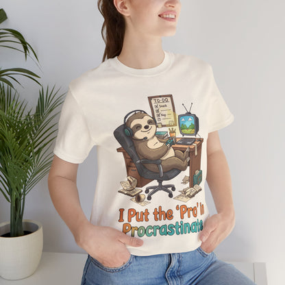 Procrastination Sloth Tee