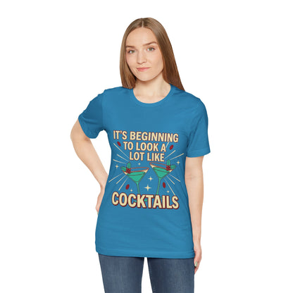 Cocktails Holiday Tee - Unisex Jersey Short Sleeve Shirt