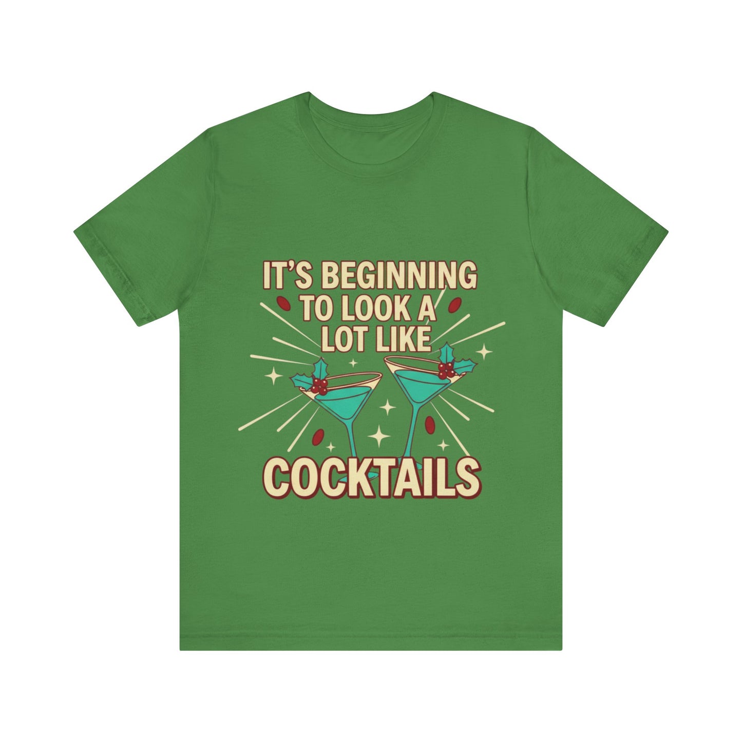 Cocktails Holiday Tee - Unisex Jersey Short Sleeve Shirt
