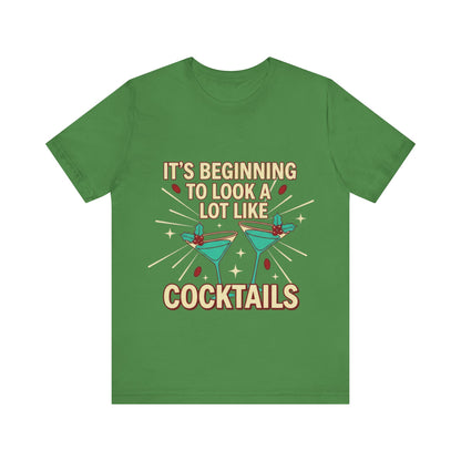 Cocktails Holiday Tee - Unisex Jersey Short Sleeve Shirt