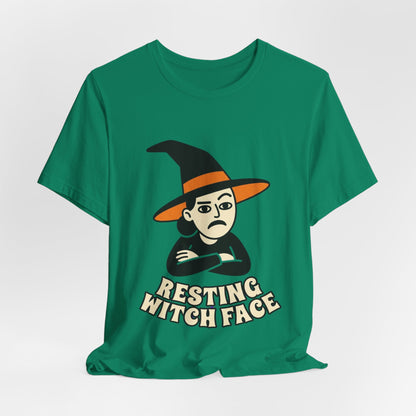 Resting Witch Face Tee — Funny Halloween Graphic T-Shirt