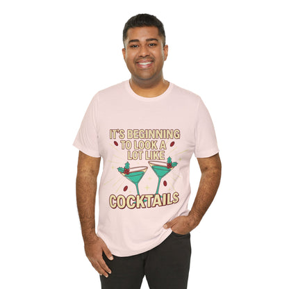 Cocktails Holiday Tee - Unisex Jersey Short Sleeve Shirt