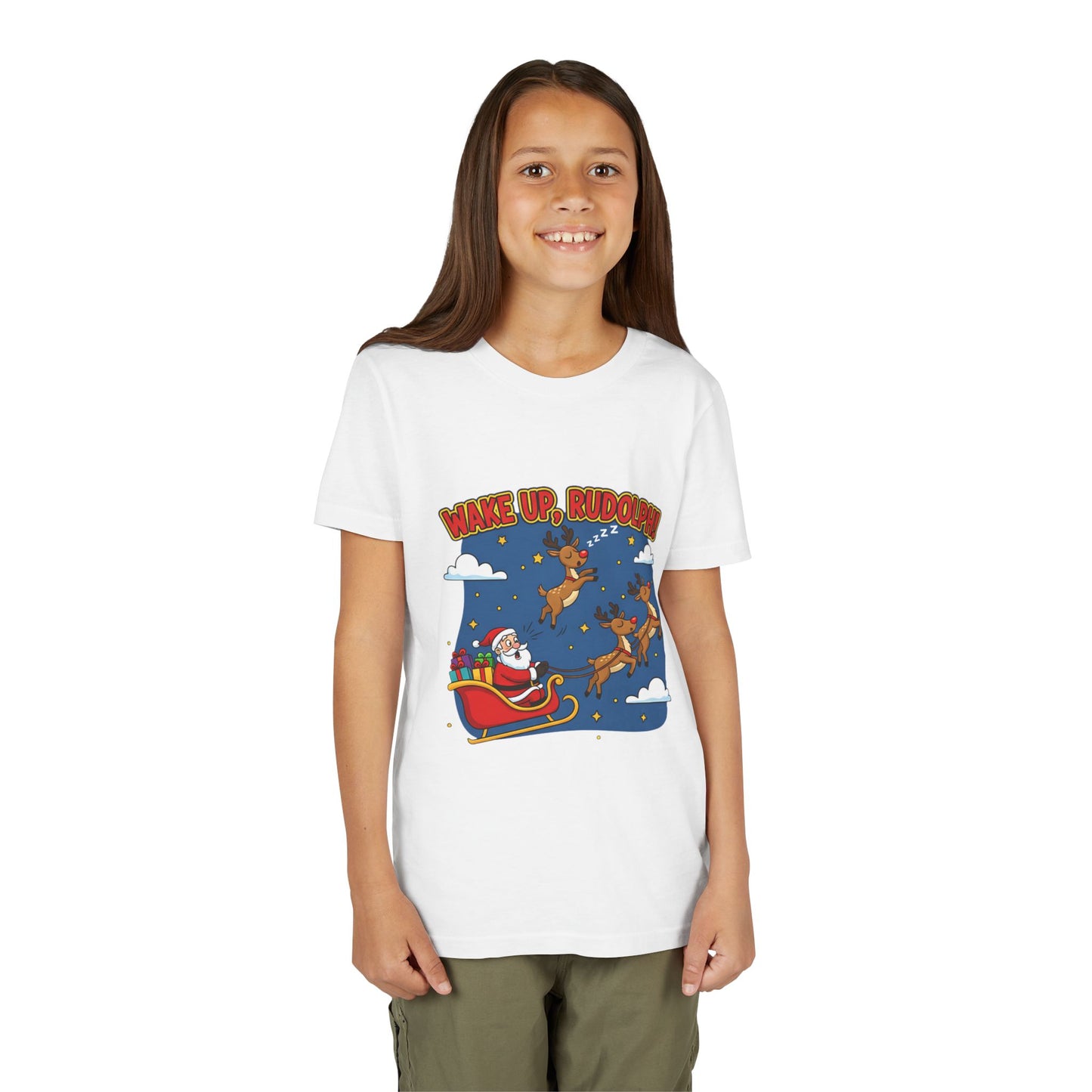 Wake Up, Rudolph! Youth Christmas Tee