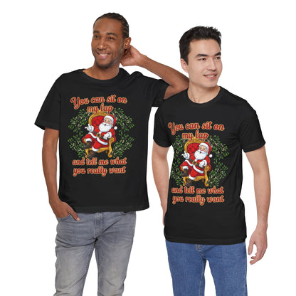 Sit On My Lap Christmas Tee