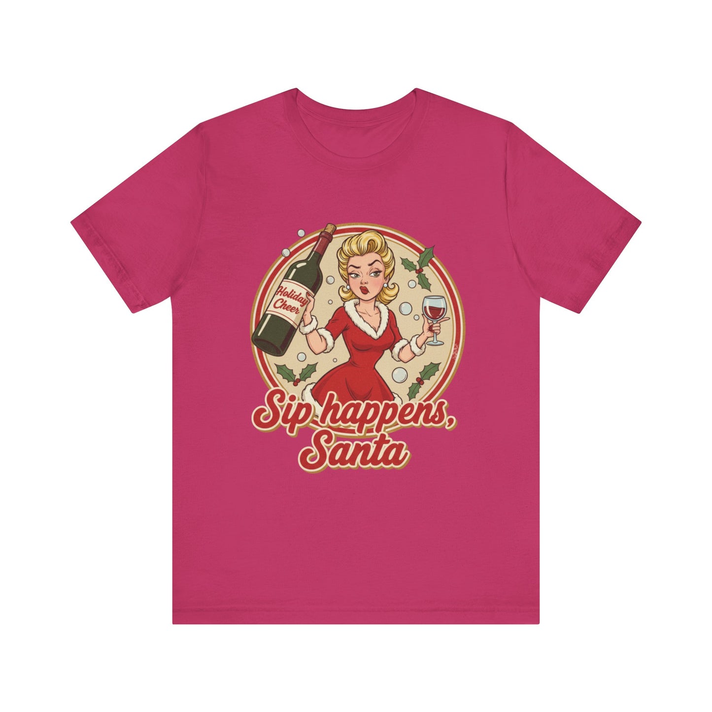 Santa Sip Happens Unisex Tee
