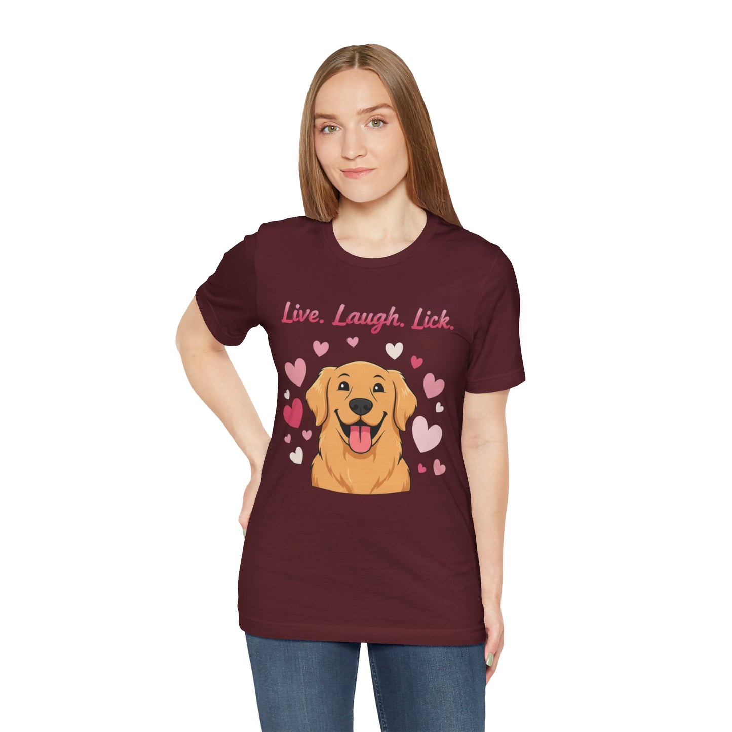 Golden Retriever Live, Laugh, Lick Tee