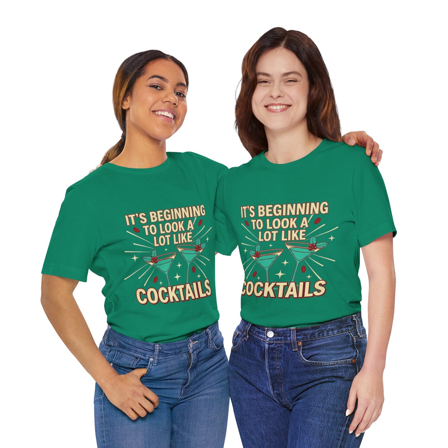 Cocktails Holiday Tee - Unisex Jersey Short Sleeve Shirt