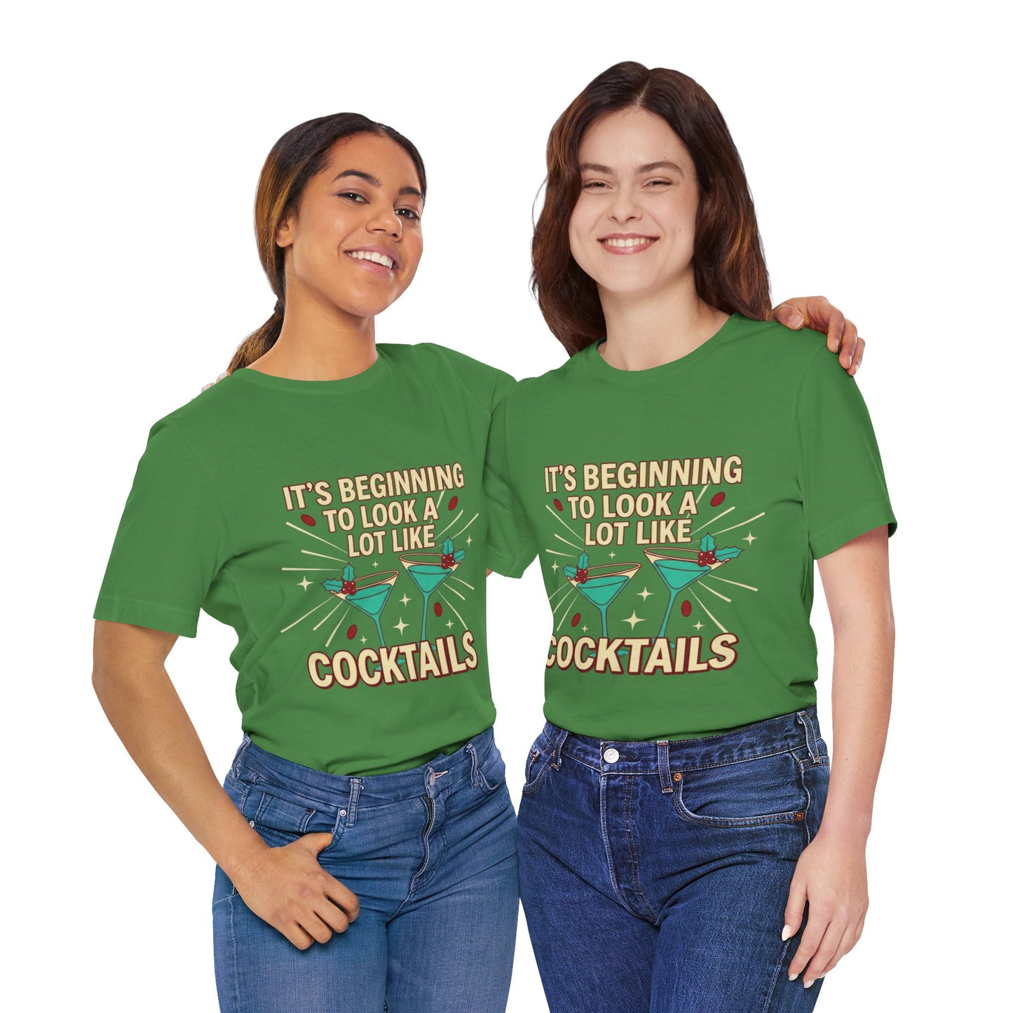 Cocktails Holiday Tee - Unisex Jersey Short Sleeve Shirt