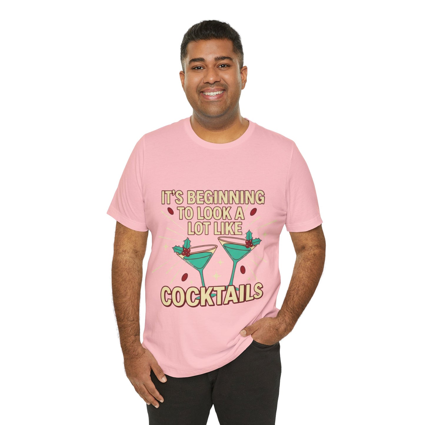 Cocktails Holiday Tee - Unisex Jersey Short Sleeve Shirt