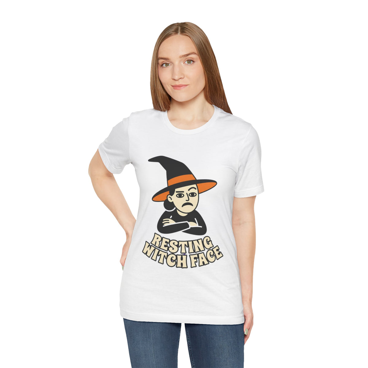 Resting Witch Face Tee — Funny Halloween Graphic T-Shirt