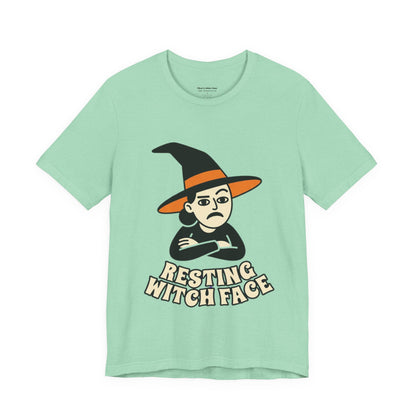 Resting Witch Face Tee — Funny Halloween Graphic T-Shirt