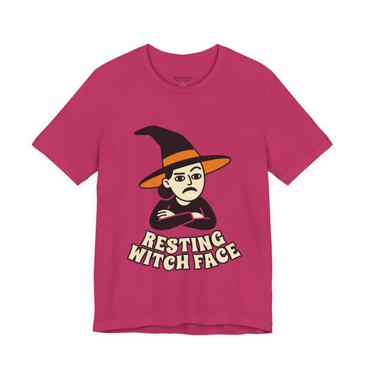 Resting Witch Face Tee — Funny Halloween Graphic T-Shirt