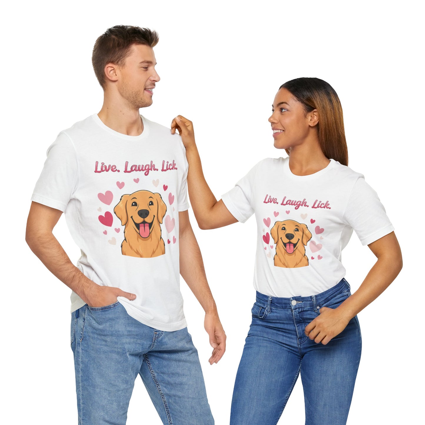 Golden Retriever Live, Laugh, Lick Tee