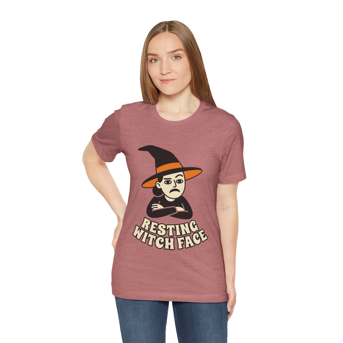 Resting Witch Face Tee — Funny Halloween Graphic T-Shirt