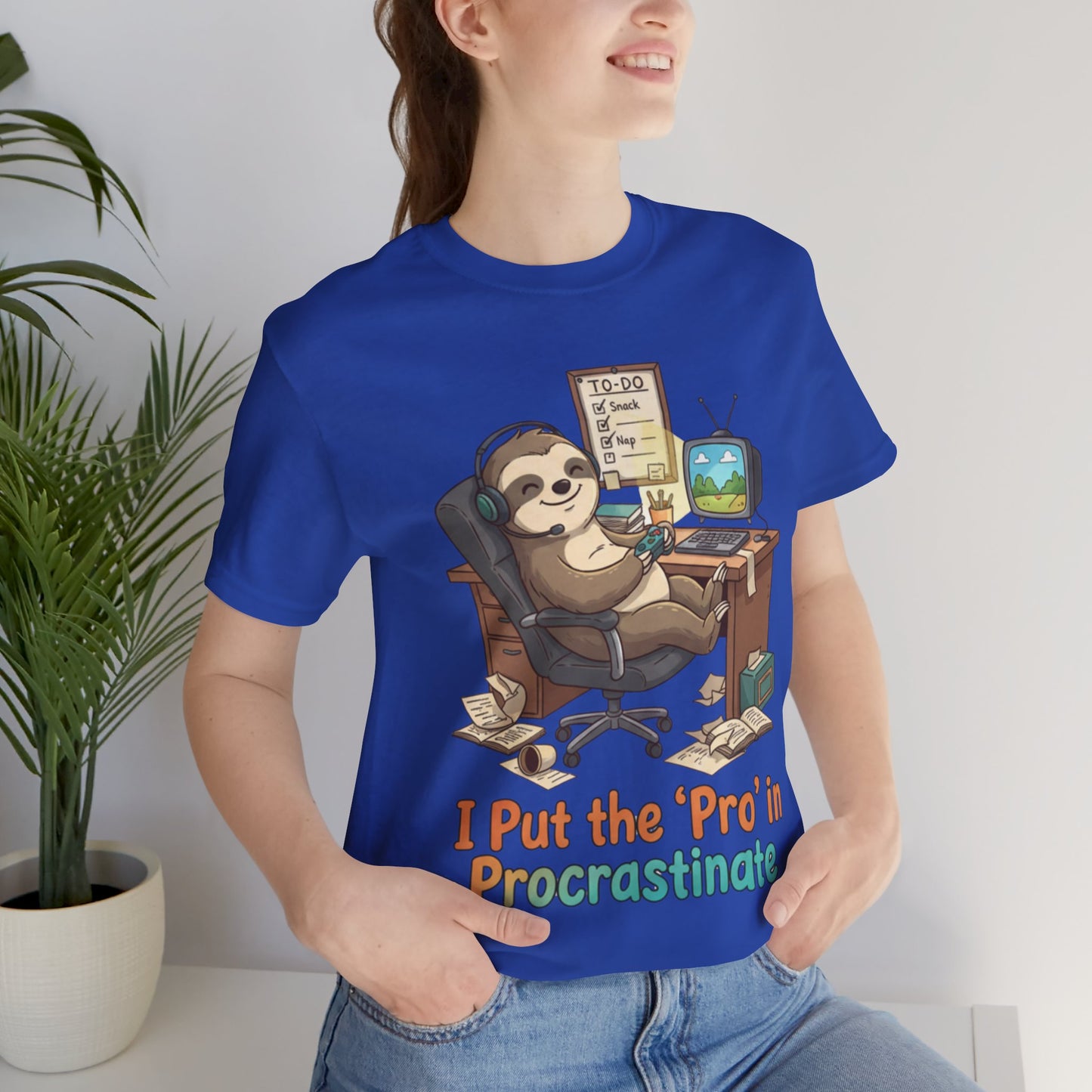 Procrastination Sloth Tee