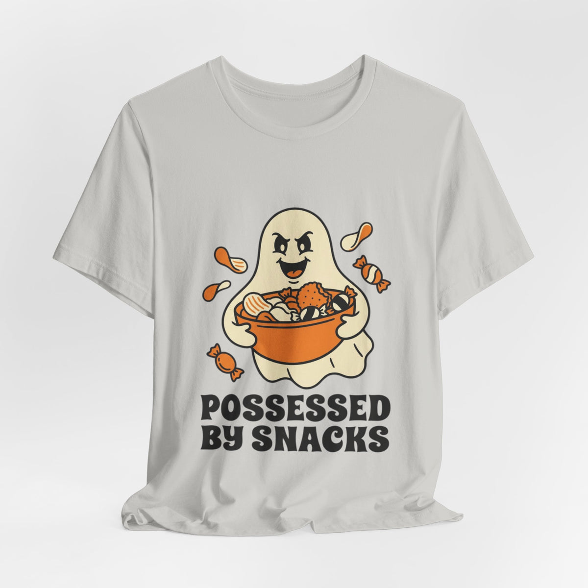 Possessed By Snacks T-Shirt – Cute Ghost Eating Candy Tee