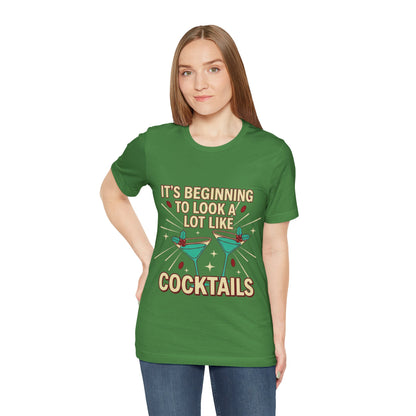 Cocktails Holiday Tee - Unisex Jersey Short Sleeve Shirt