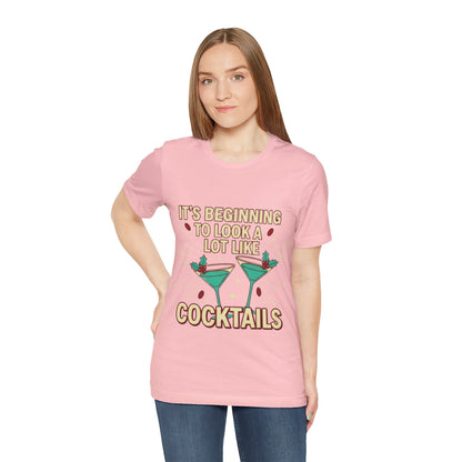 Cocktails Holiday Tee - Unisex Jersey Short Sleeve Shirt