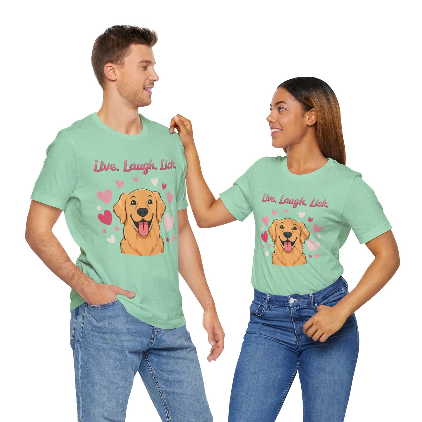 Golden Retriever Live, Laugh, Lick Tee