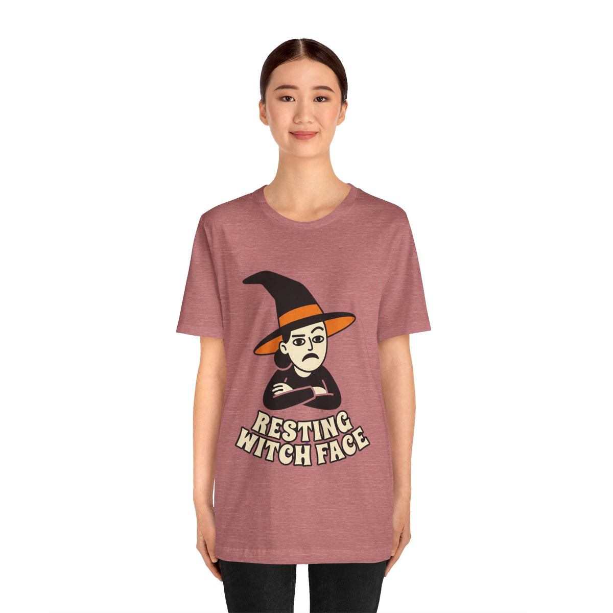 Resting Witch Face Tee — Funny Halloween Graphic T-Shirt