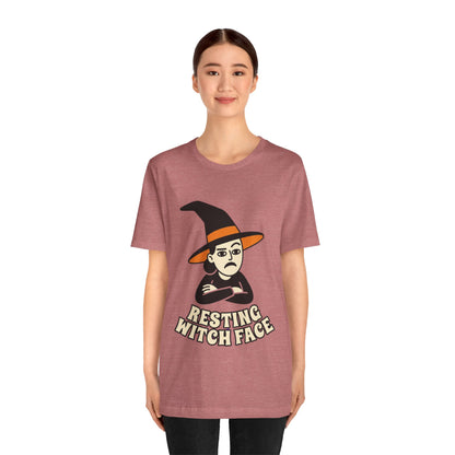 Resting Witch Face Tee — Funny Halloween Graphic T-Shirt