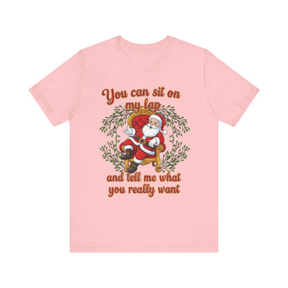 Sit On My Lap Christmas Tee