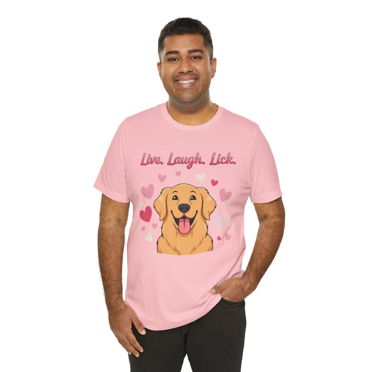 Golden Retriever Live, Laugh, Lick Tee