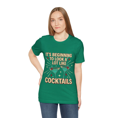 Cocktails Holiday Tee - Unisex Jersey Short Sleeve Shirt