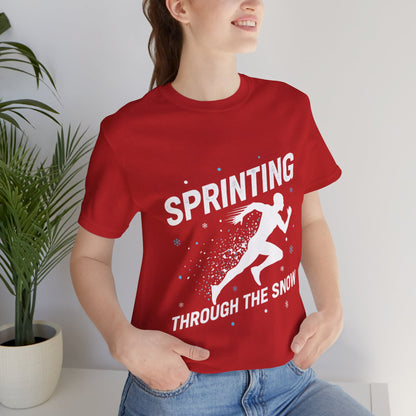 Sprinting Through The Snow T-Shirt