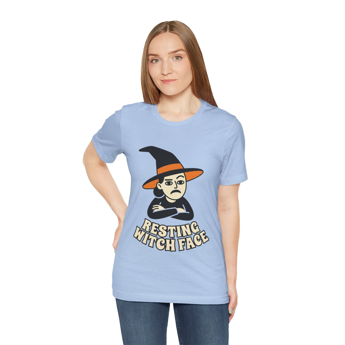 Resting Witch Face Tee — Funny Halloween Graphic T-Shirt