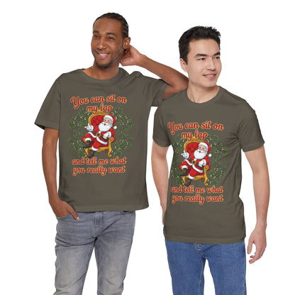 Sit On My Lap Christmas Tee