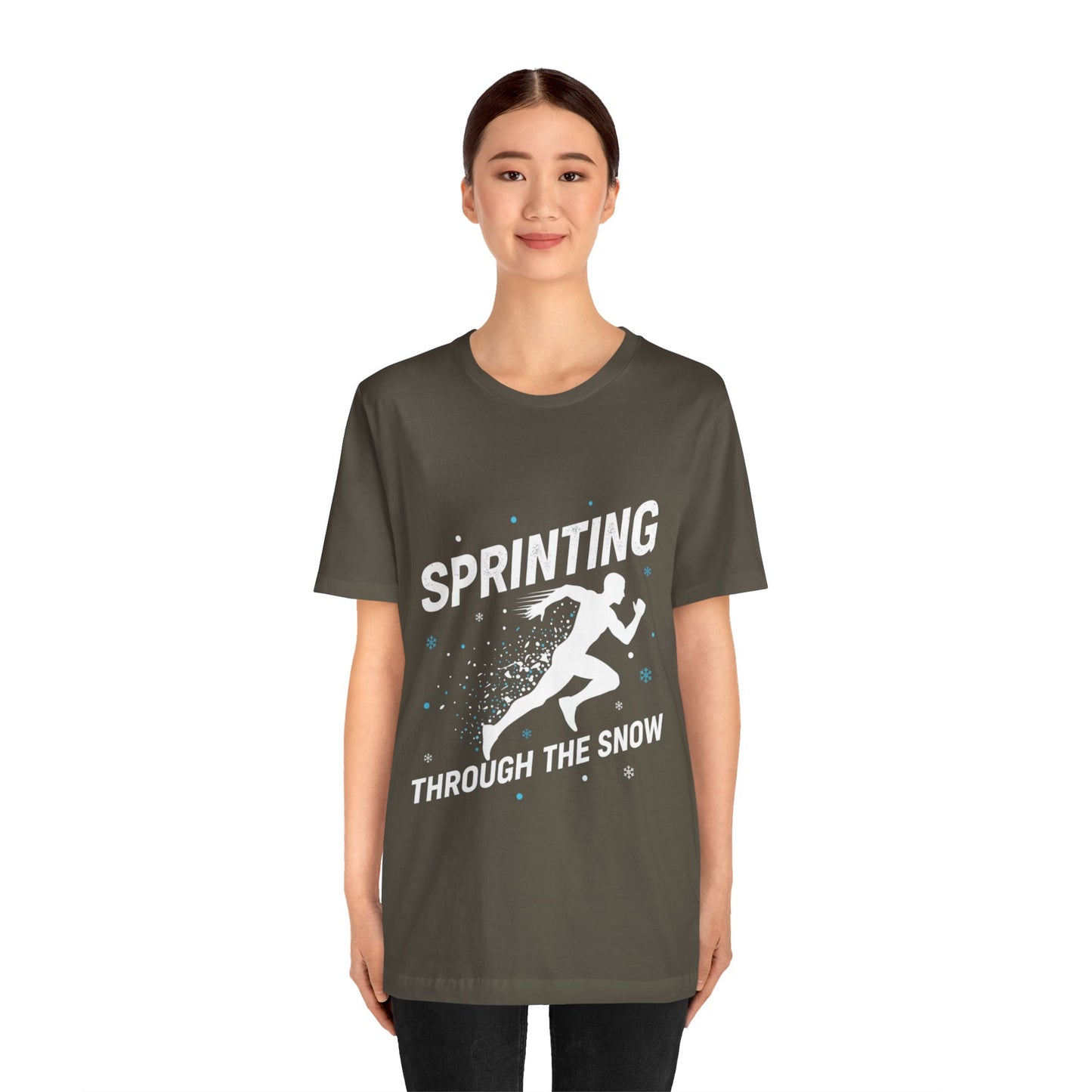 Sprinting Through The Snow T-Shirt