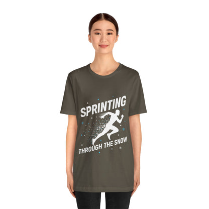 Sprinting Through The Snow T-Shirt