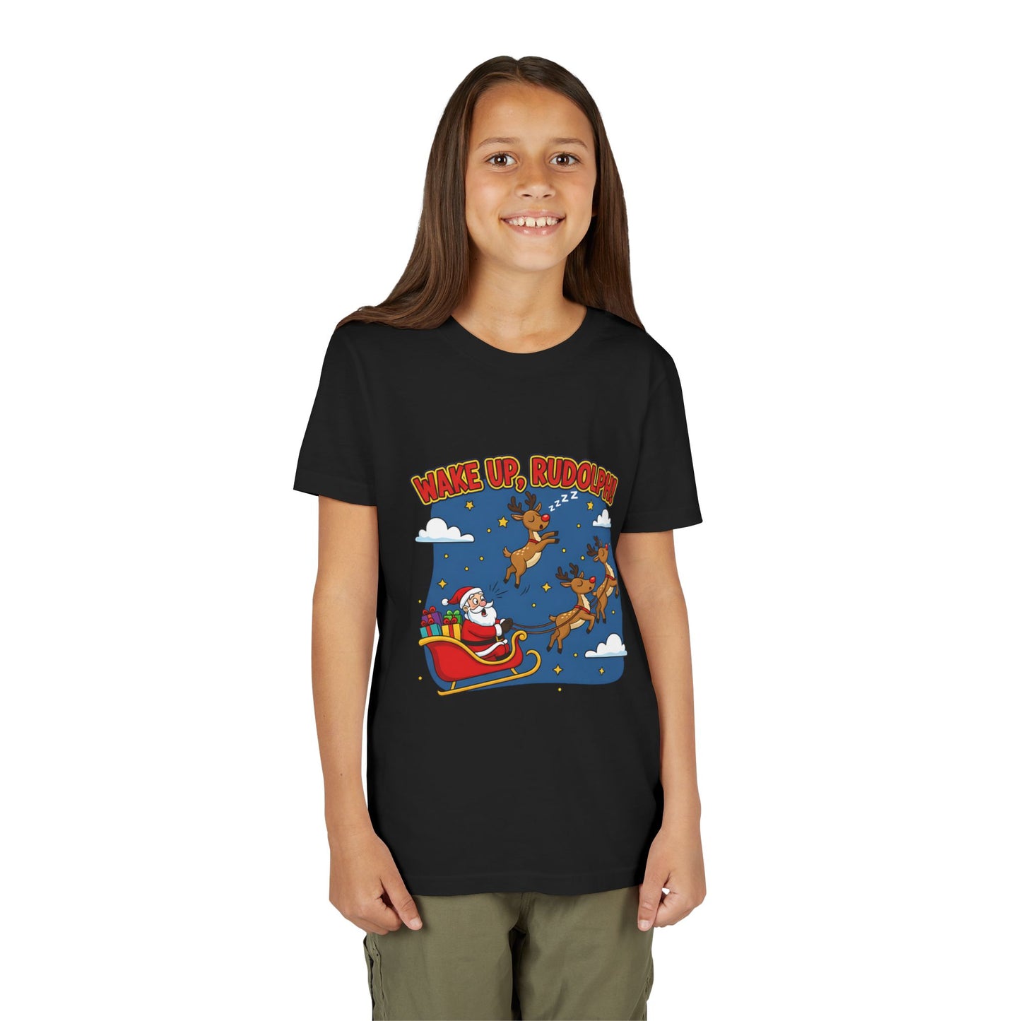 Wake Up, Rudolph! Youth Christmas Tee