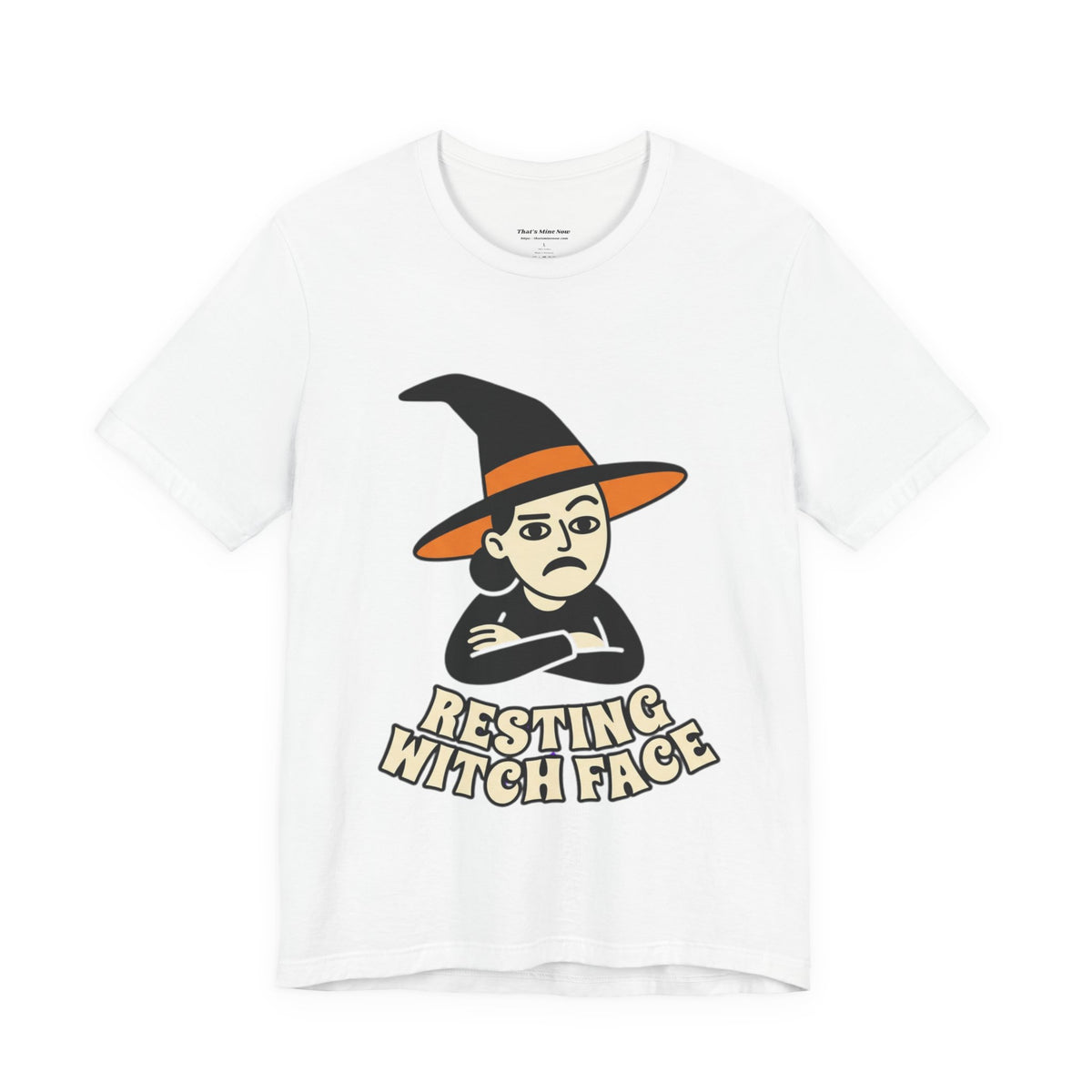 Resting Witch Face Tee — Funny Halloween Graphic T-Shirt