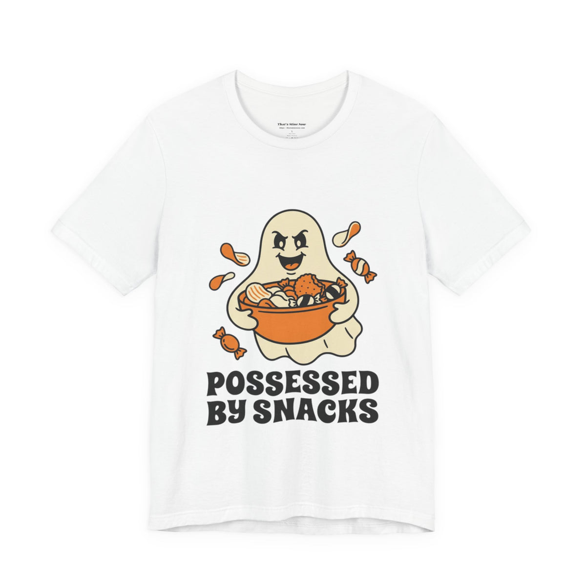 Possessed By Snacks T-Shirt – Cute Ghost Eating Candy Tee